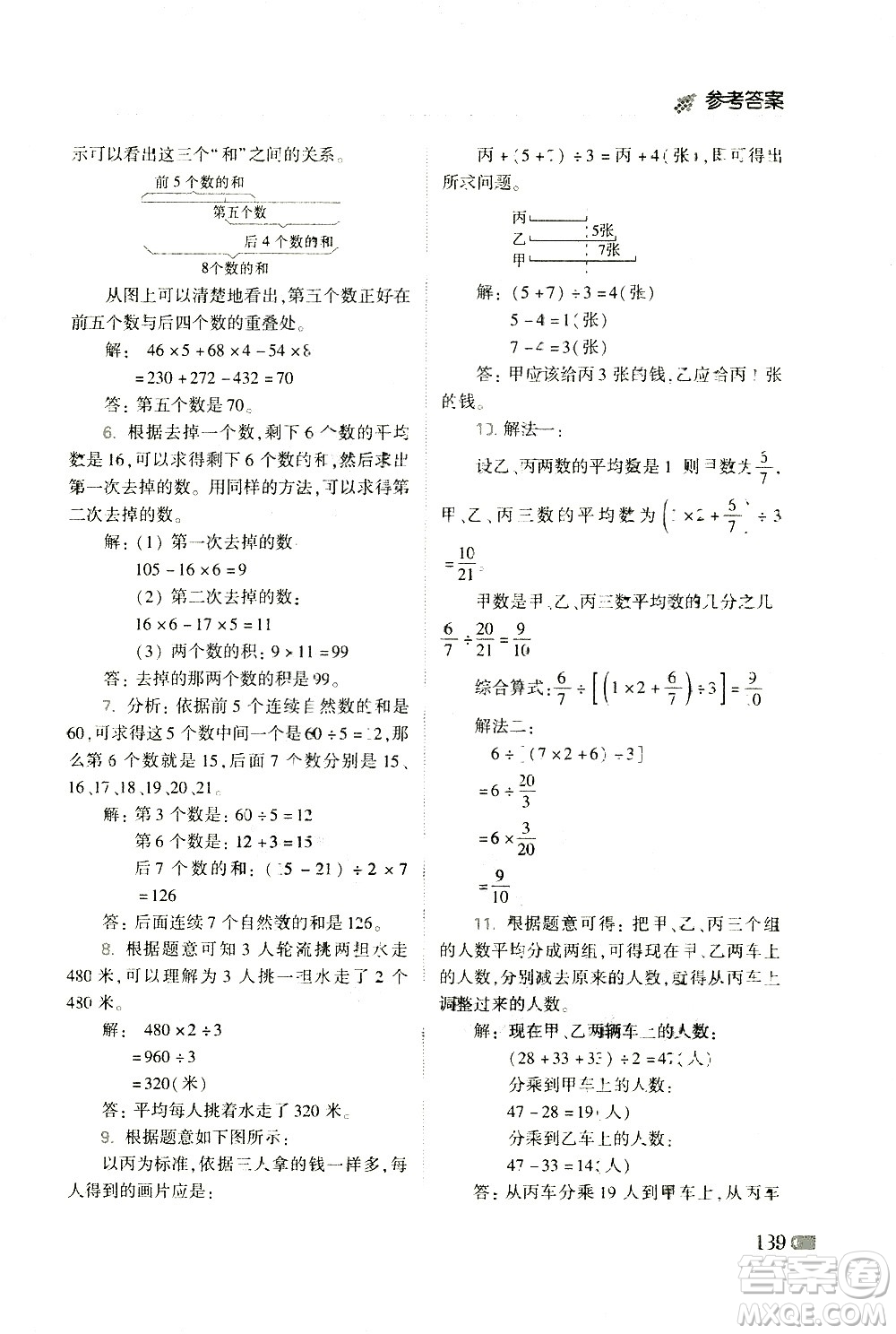 青島出版社2021小學(xué)生奧數(shù)點(diǎn)撥五年級答案