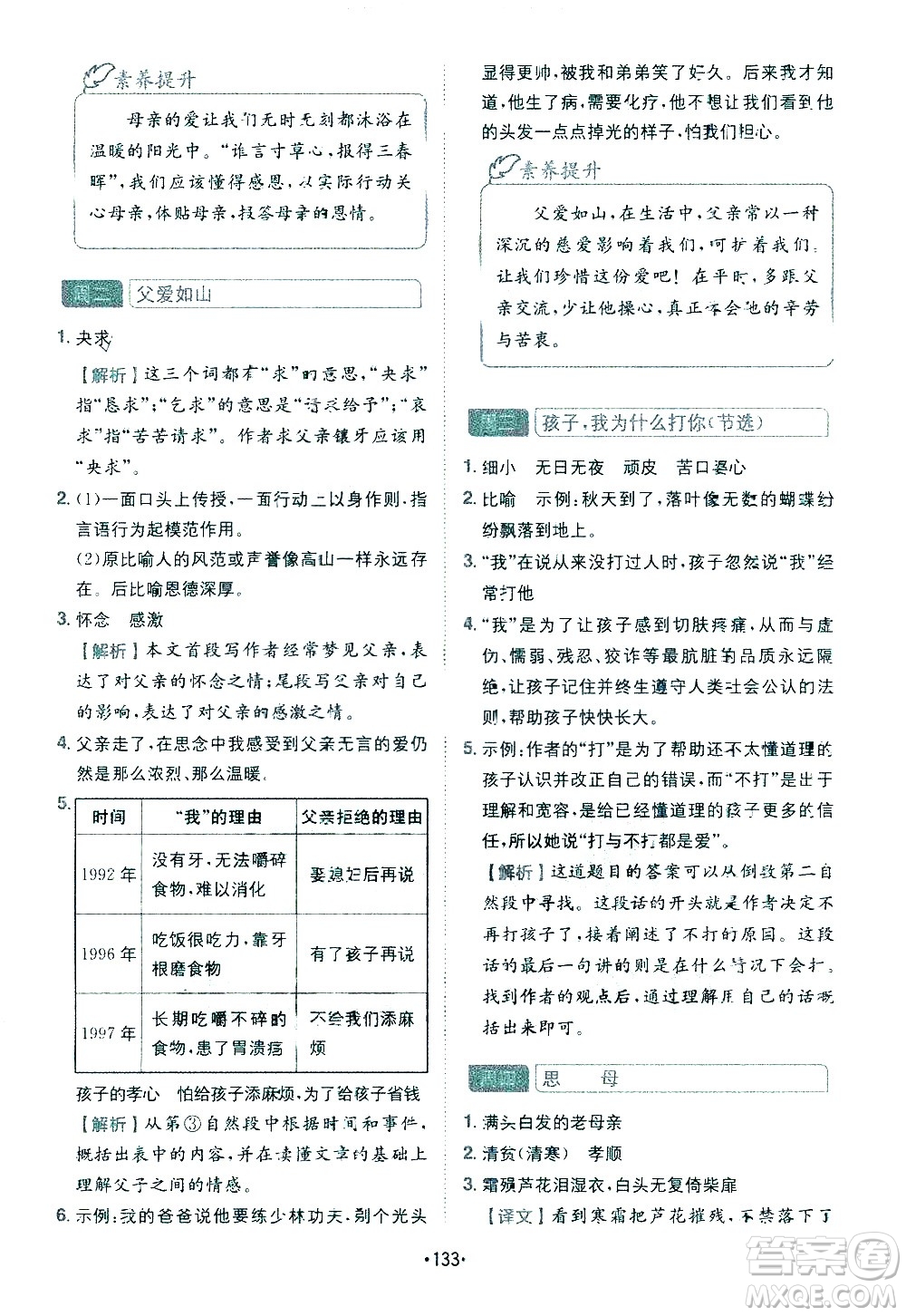 四川民族出版社2021金牛耳小學(xué)語(yǔ)文閱讀與寫(xiě)作120篇五年級(jí)答案