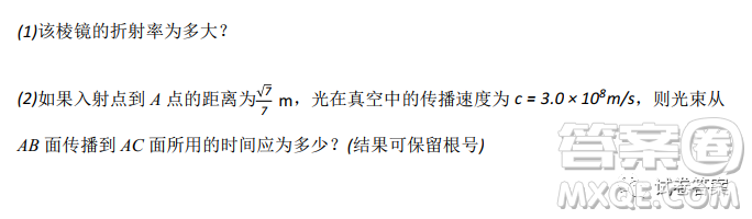 2021年新高考廣東省東莞市高三下學(xué)期物理開學(xué)考試卷答案