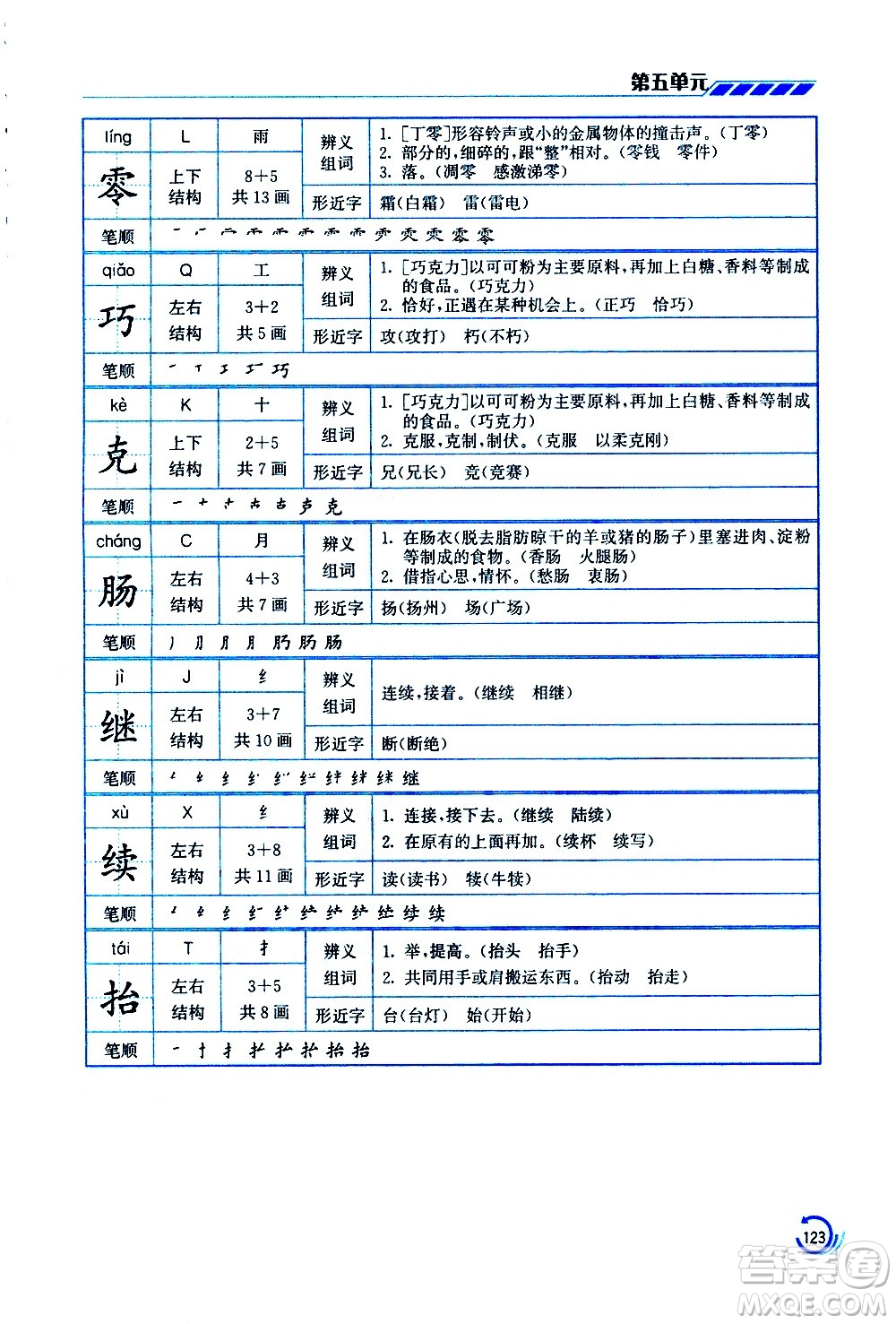 江蘇鳳凰美術(shù)出版社2021小學語文學霸三年級下冊全國版答案