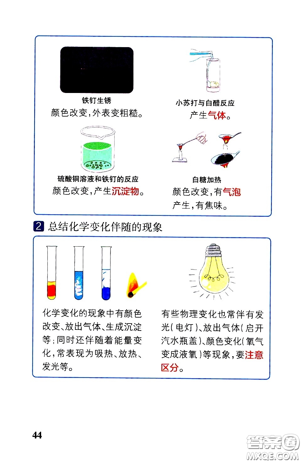 湖南師范大學(xué)出版社2021小學(xué)學(xué)霸速記科學(xué)六年級下冊JK教科版答案