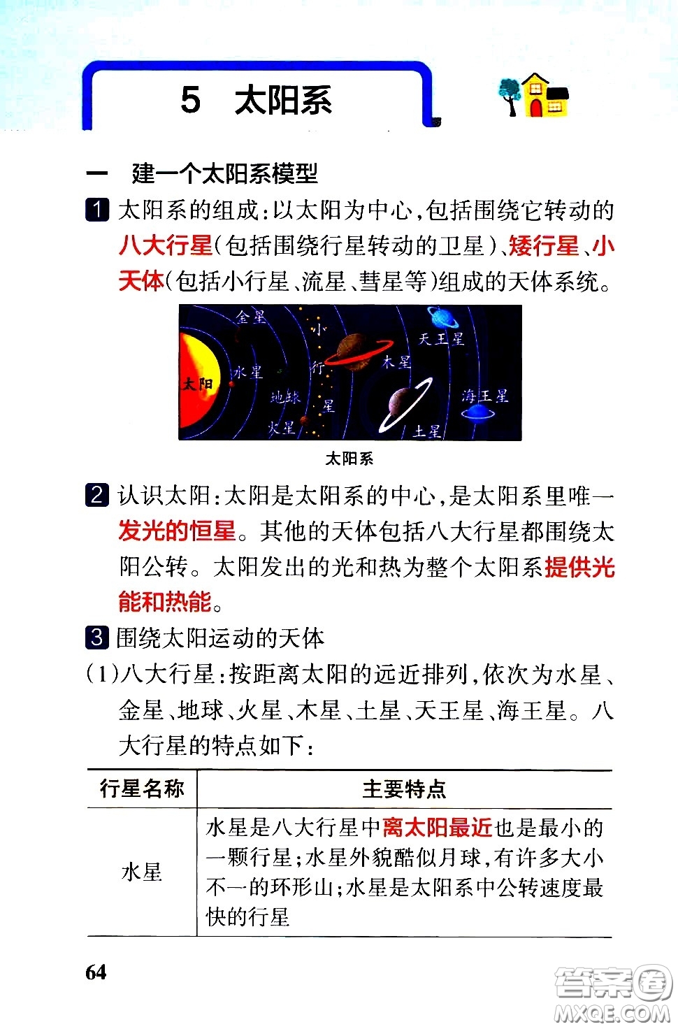 湖南師范大學(xué)出版社2021小學(xué)學(xué)霸速記科學(xué)六年級下冊JK教科版答案