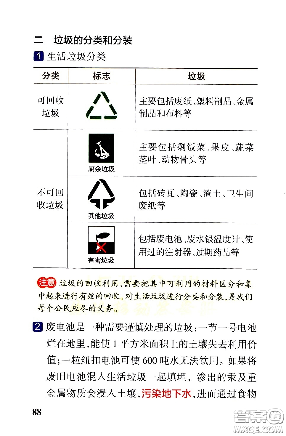 湖南師范大學(xué)出版社2021小學(xué)學(xué)霸速記科學(xué)六年級下冊JK教科版答案