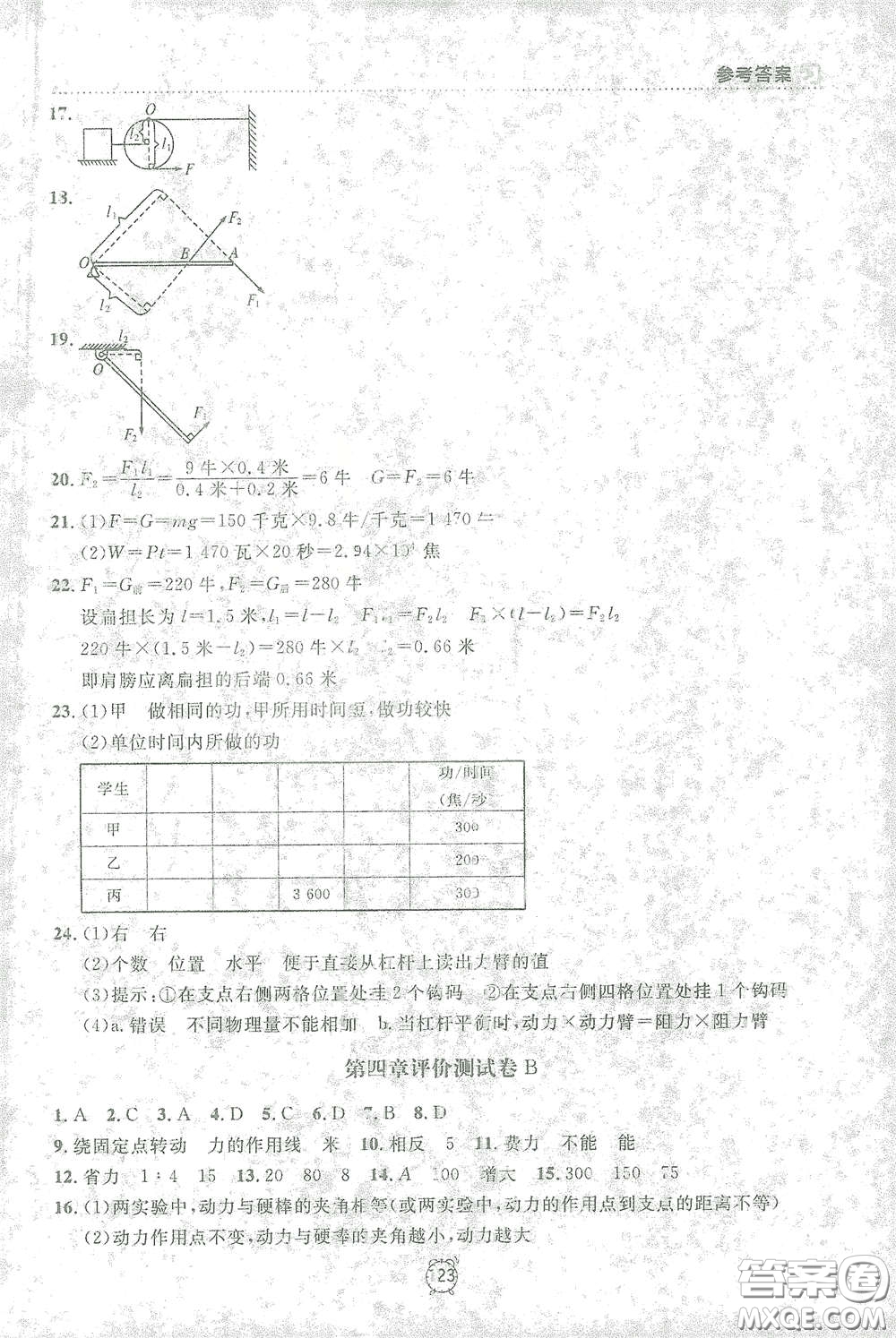上海大學(xué)出版社2021鐘書金牌上海作業(yè)八年級物理下冊全新修訂版答案