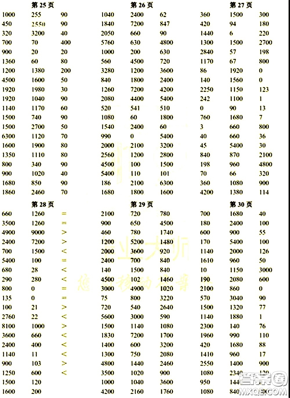 科學普及出版社2021幫你學數(shù)學口算練習冊小學三年級下冊人教版答案