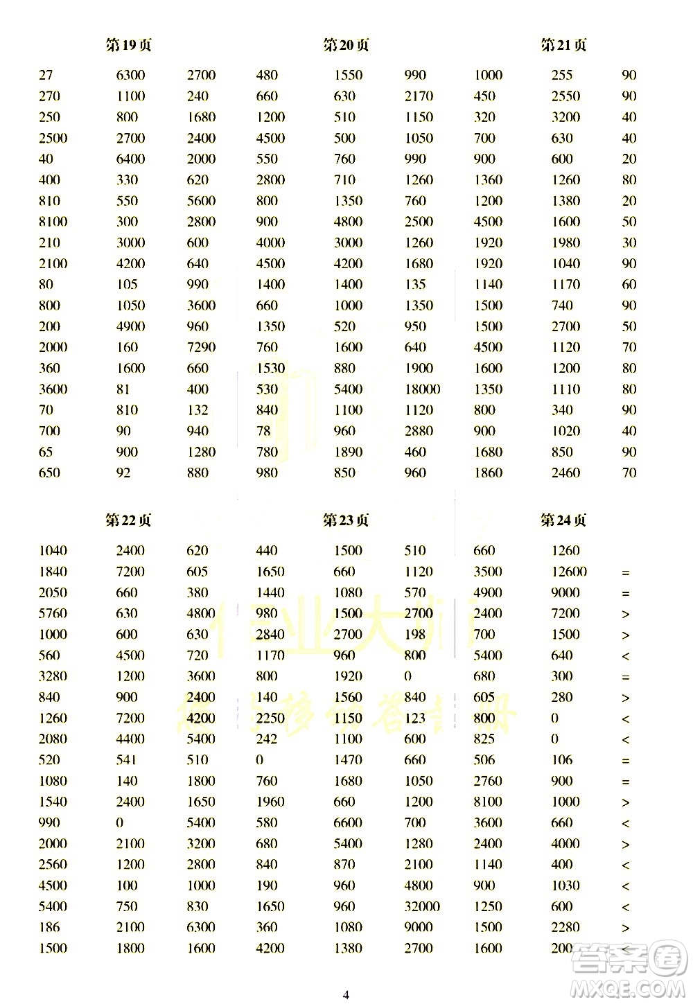 科學(xué)普及出版社2021幫你學(xué)數(shù)學(xué)口算練習(xí)冊(cè)小學(xué)三年級(jí)下冊(cè)北師版答案