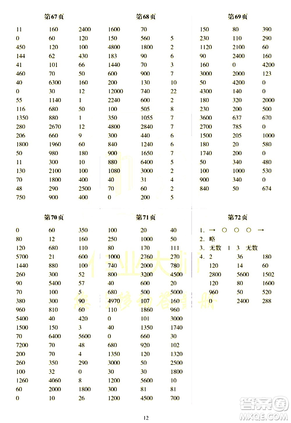 科學(xué)普及出版社2021幫你學(xué)數(shù)學(xué)口算練習(xí)冊(cè)小學(xué)三年級(jí)下冊(cè)北師版答案