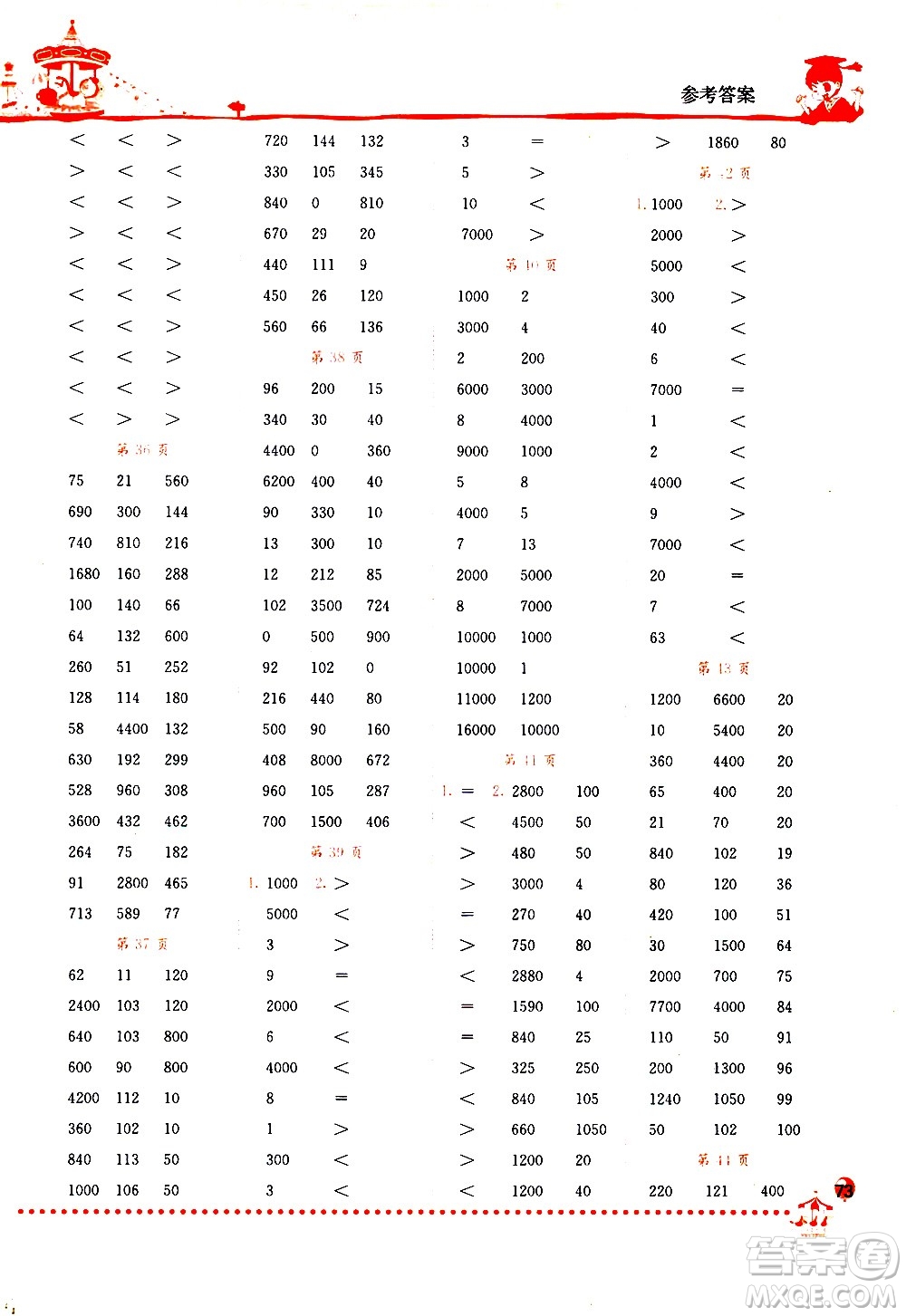 龍門書局2021黃岡小狀元口算速算練習(xí)冊(cè)三年級(jí)數(shù)學(xué)下冊(cè)BS北師大版答案