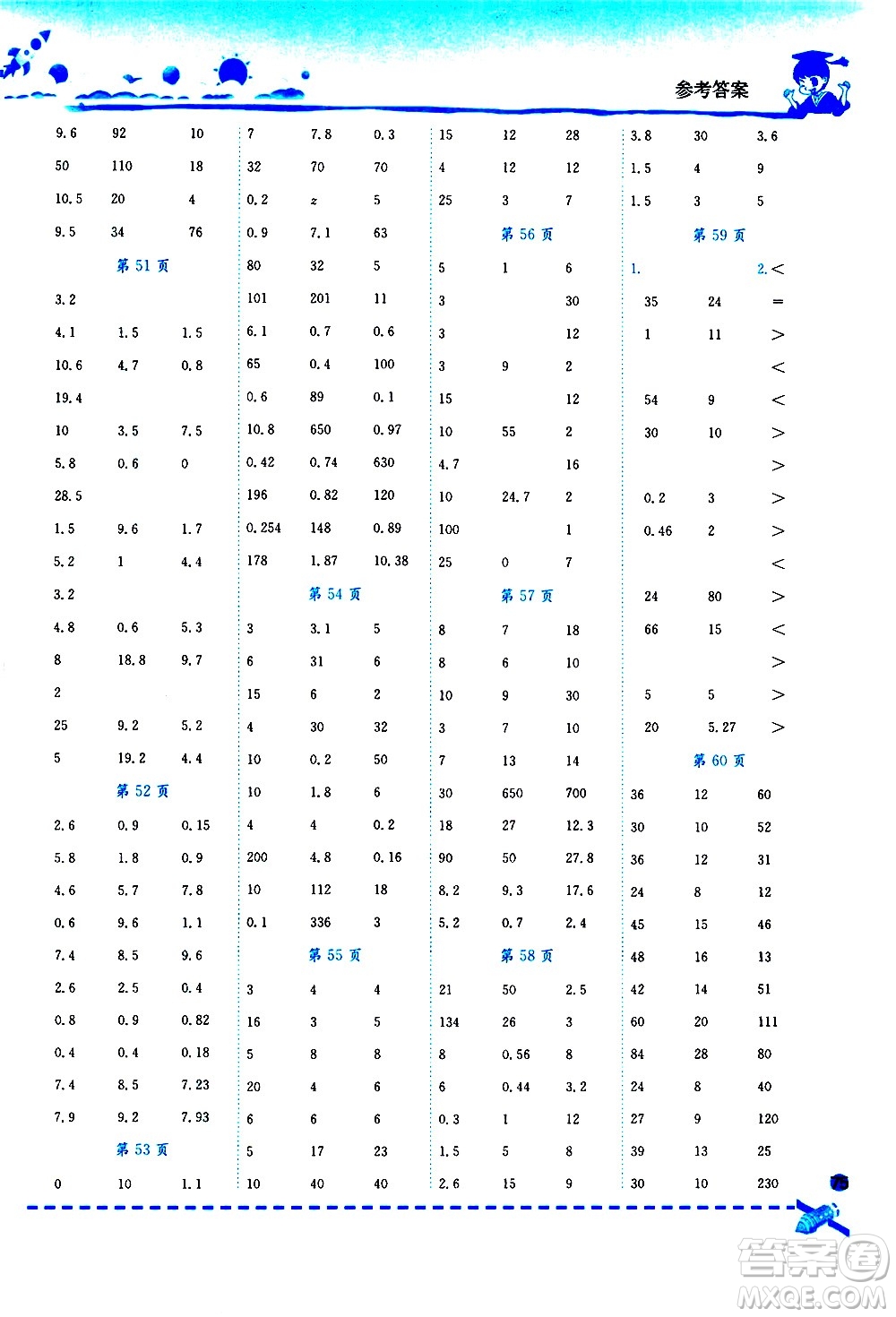 龍門書(shū)局2021黃岡小狀元口算速算練習(xí)冊(cè)四年級(jí)數(shù)學(xué)下冊(cè)BS北師大版答案