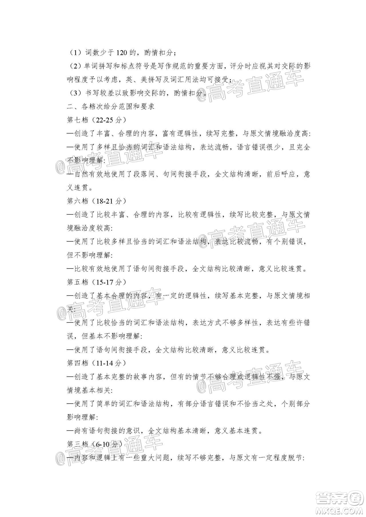 2021年梅州市高三總復(fù)習(xí)質(zhì)檢試卷英語試題及答案