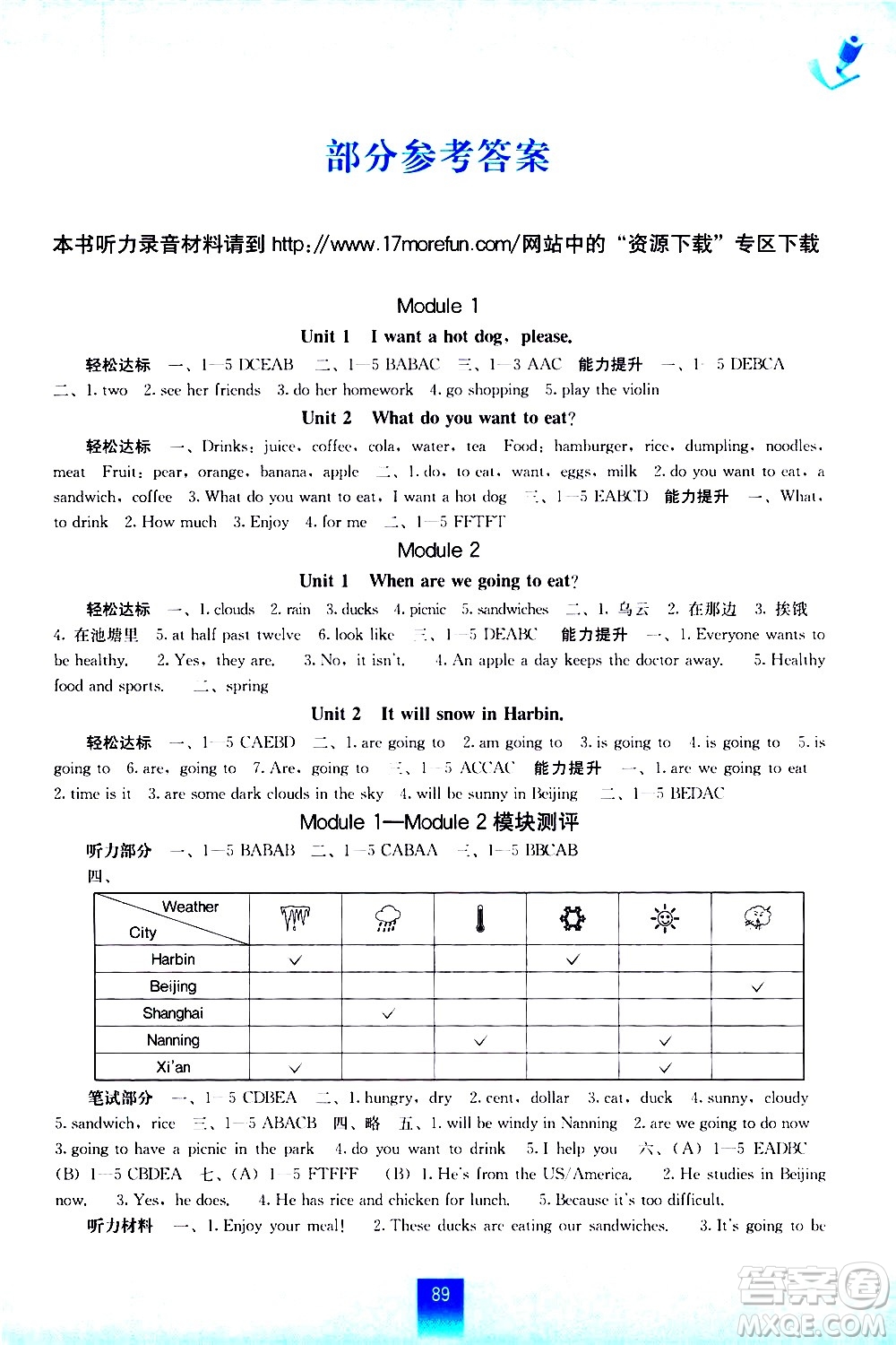 廣西師范大學(xué)出版社2021自主學(xué)習(xí)能力測(cè)評(píng)英語六年級(jí)下冊(cè)外研版答案