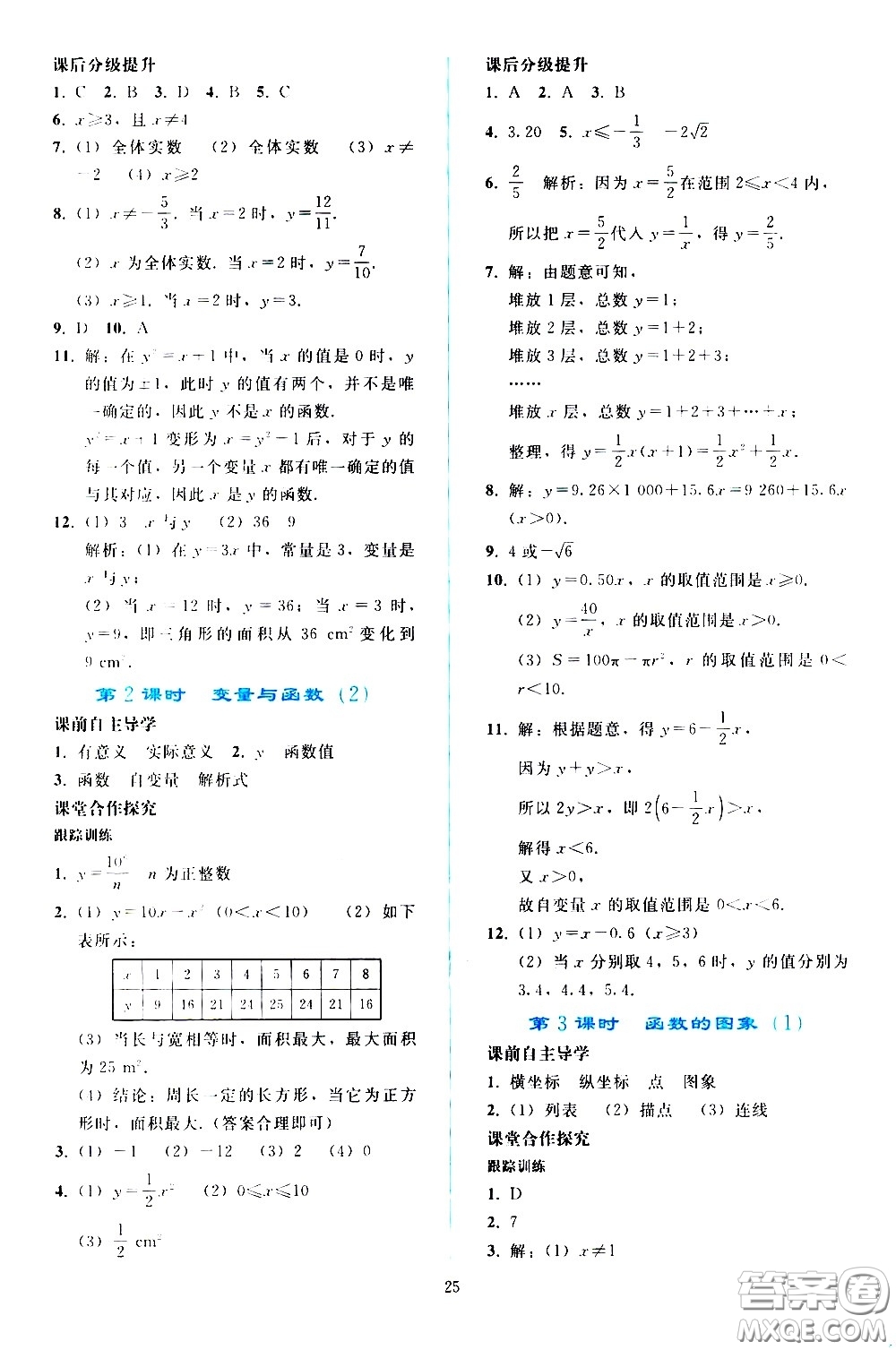 人民教育出版社2021同步輕松練習數(shù)學八年級下冊人教版答案