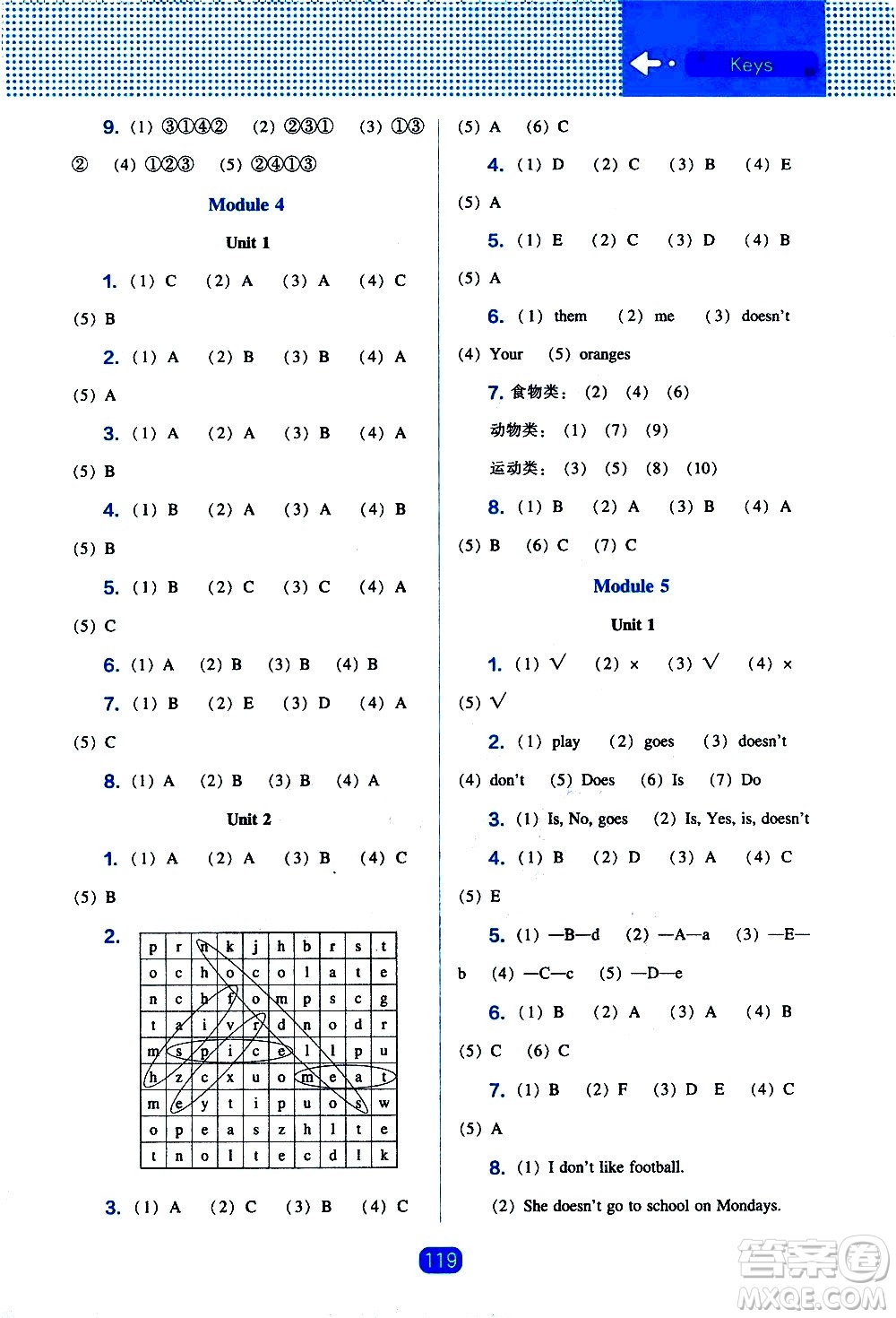 遼海出版社2021新編新課程能力培養(yǎng)英語三年級起點(diǎn)三年級下冊外研版答案