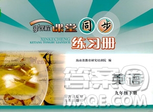 海南出版社2021新課程課堂同步練習冊九年級英語下冊人教版答案