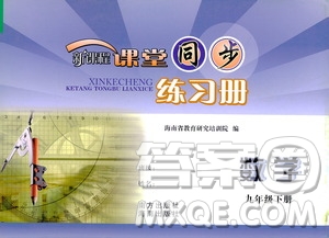 海南出版社2021新課程課堂同步練習冊九年級數(shù)學下冊人教版答案