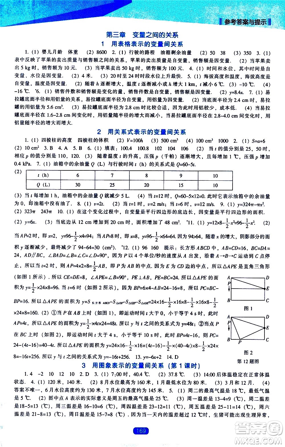 遼海出版社2021新課程數(shù)學(xué)能力培養(yǎng)七年級(jí)下冊(cè)北師大版答案