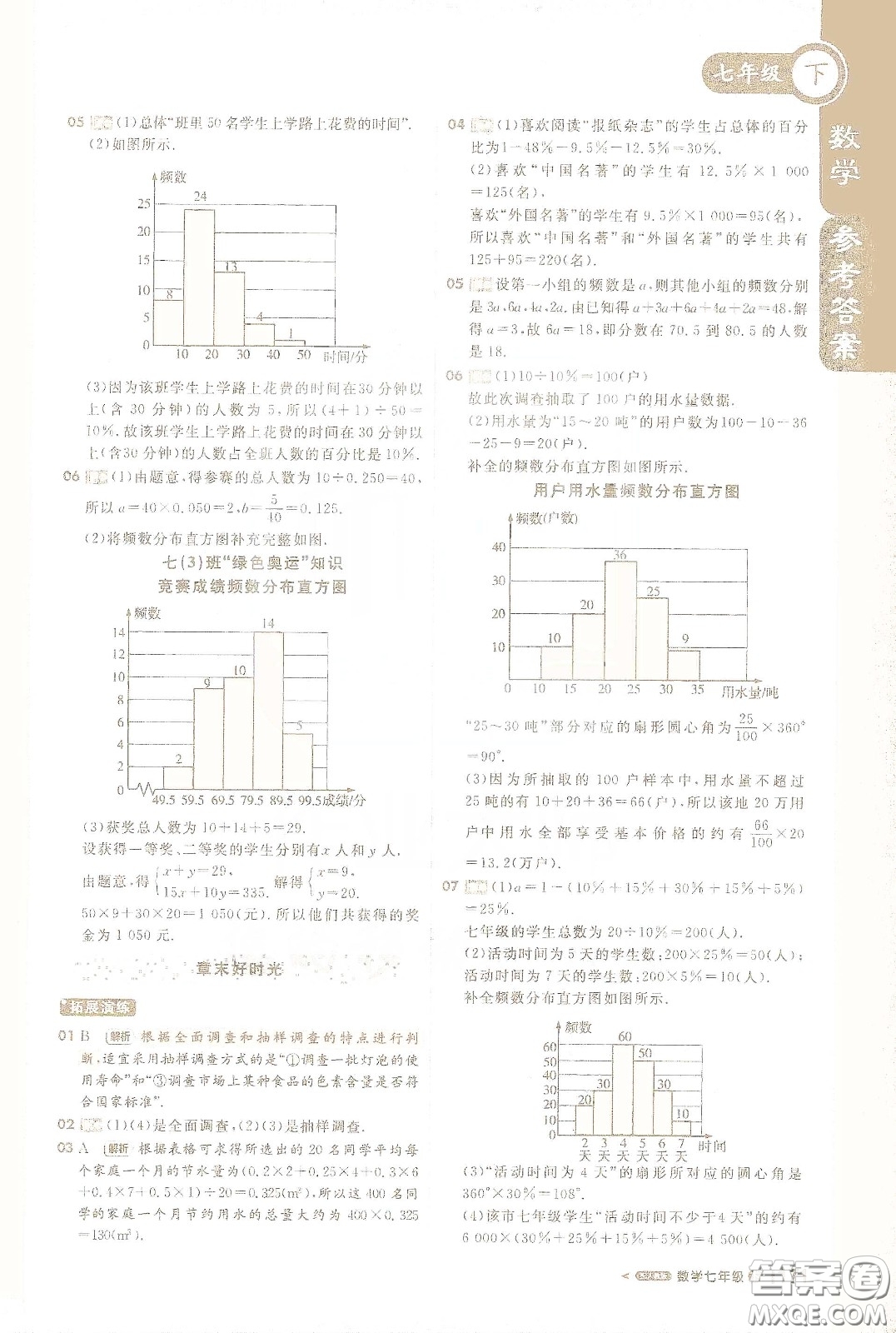 北京教育出版社2021年1+1輕巧奪冠課堂直播七年級數(shù)學下冊人教版答案