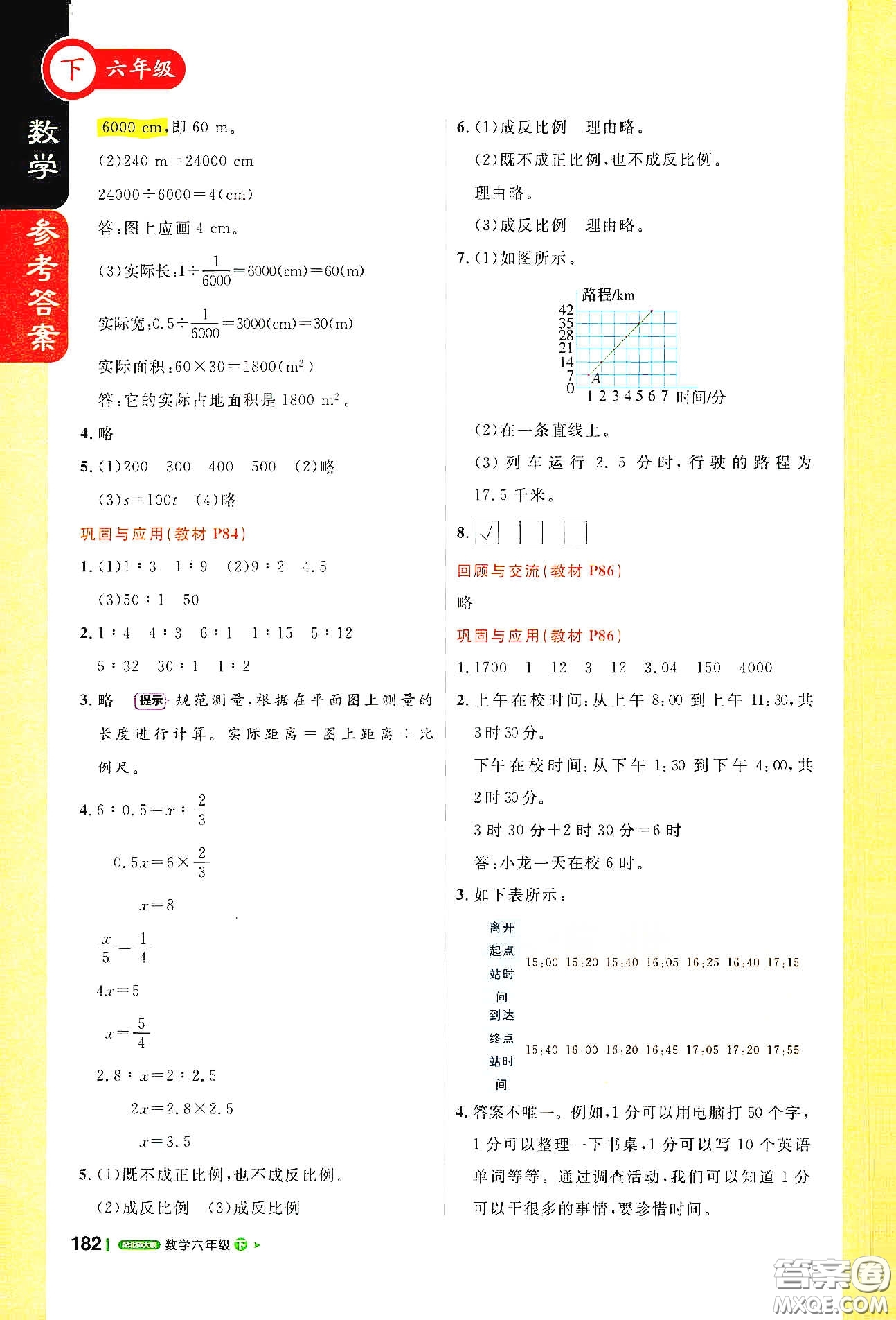 北京教育出版社2021年1+1輕巧奪冠課堂直播六年級數(shù)學(xué)下冊北師大版答案