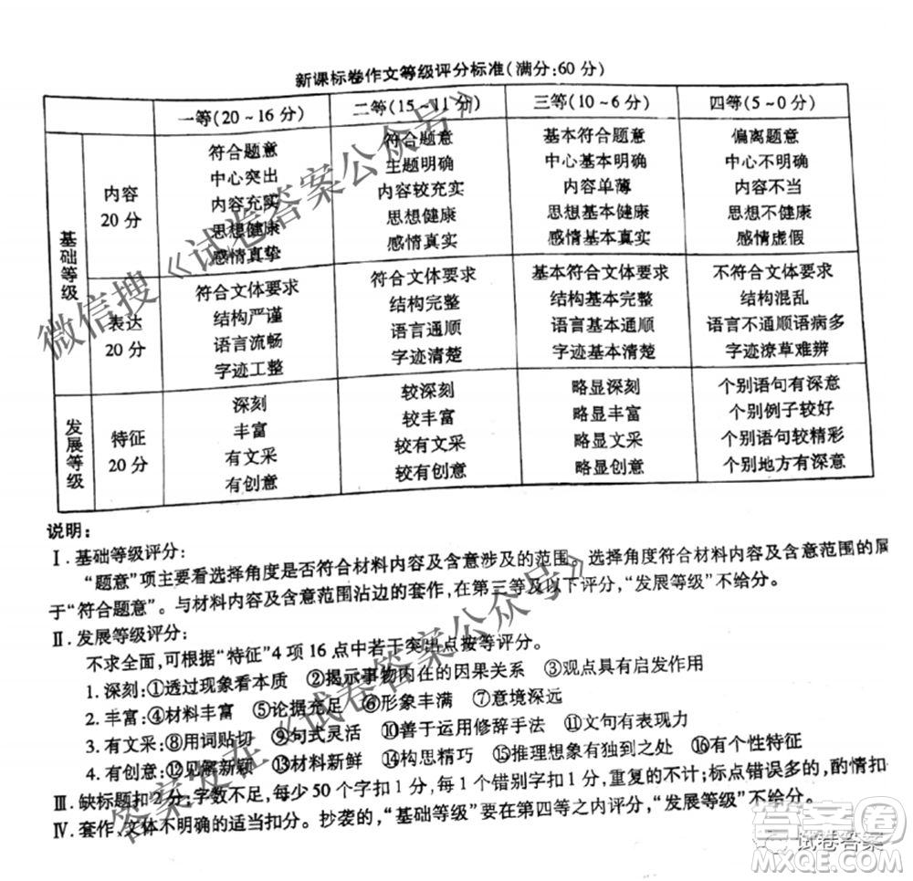 百校聯(lián)盟2021屆普通高中教育教學質(zhì)量監(jiān)測4月考試全國II卷語文答案