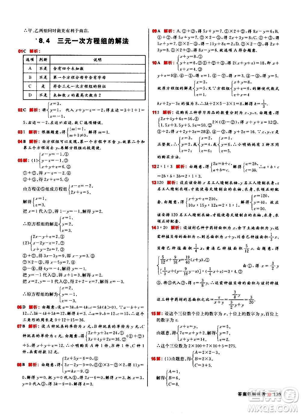 黑龍江教育出版社2021春陽(yáng)光計(jì)劃初中同步數(shù)學(xué)七年級(jí)下冊(cè)R人教版答案