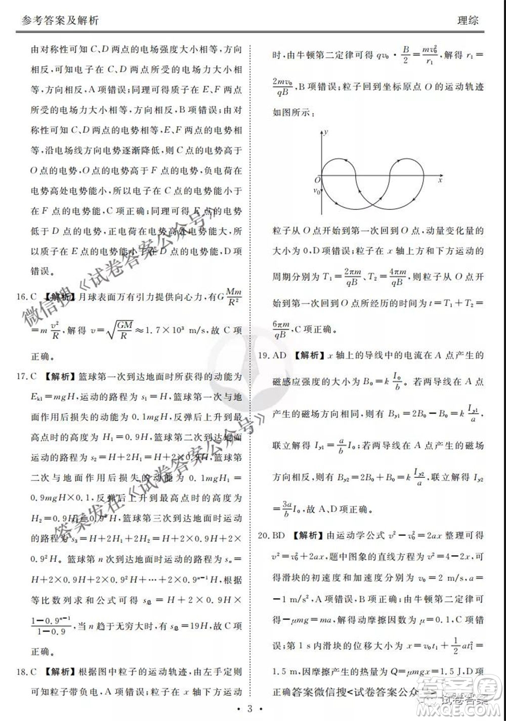 2021屆高三沖刺聯(lián)考理綜試卷及答案