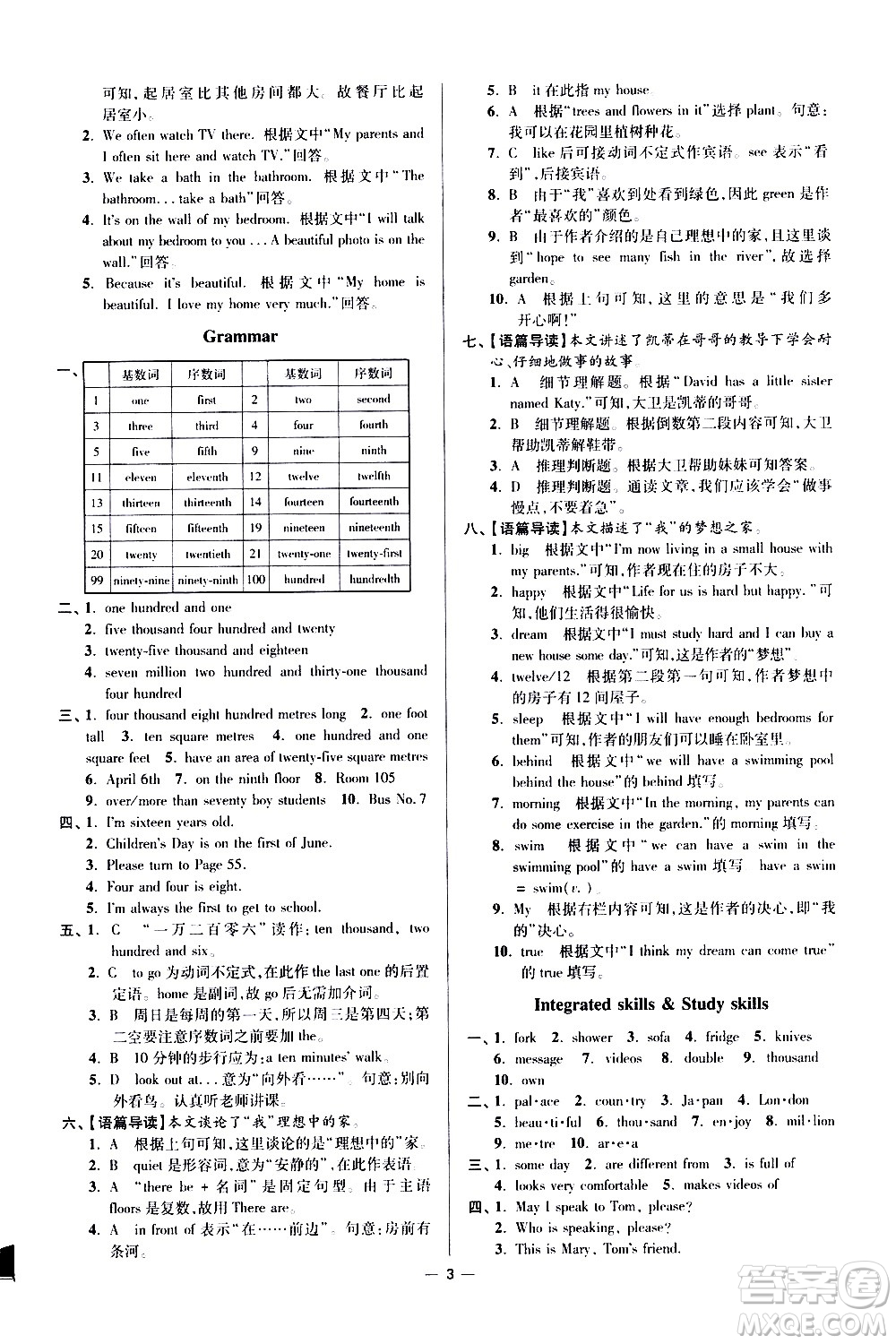 江蘇鳳凰科學(xué)技術(shù)出版社2021初中英語小題狂做提優(yōu)版七年級下冊譯林版答案