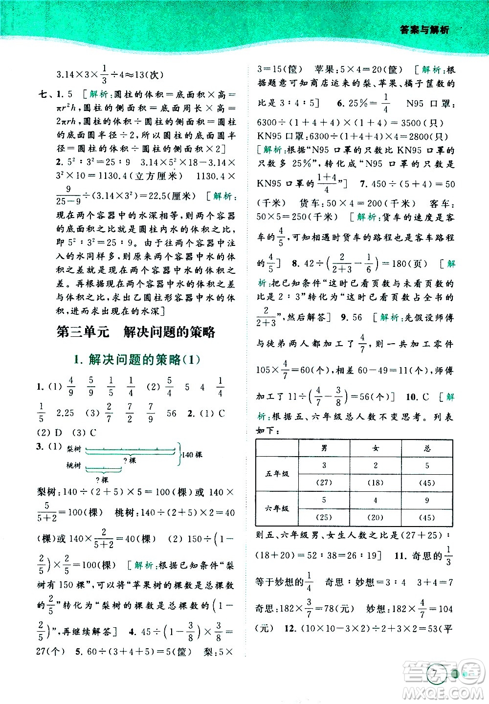 北京教育出版社2021亮點(diǎn)給力提優(yōu)班多維互動(dòng)空間數(shù)學(xué)六年級(jí)下冊(cè)江蘇版答案