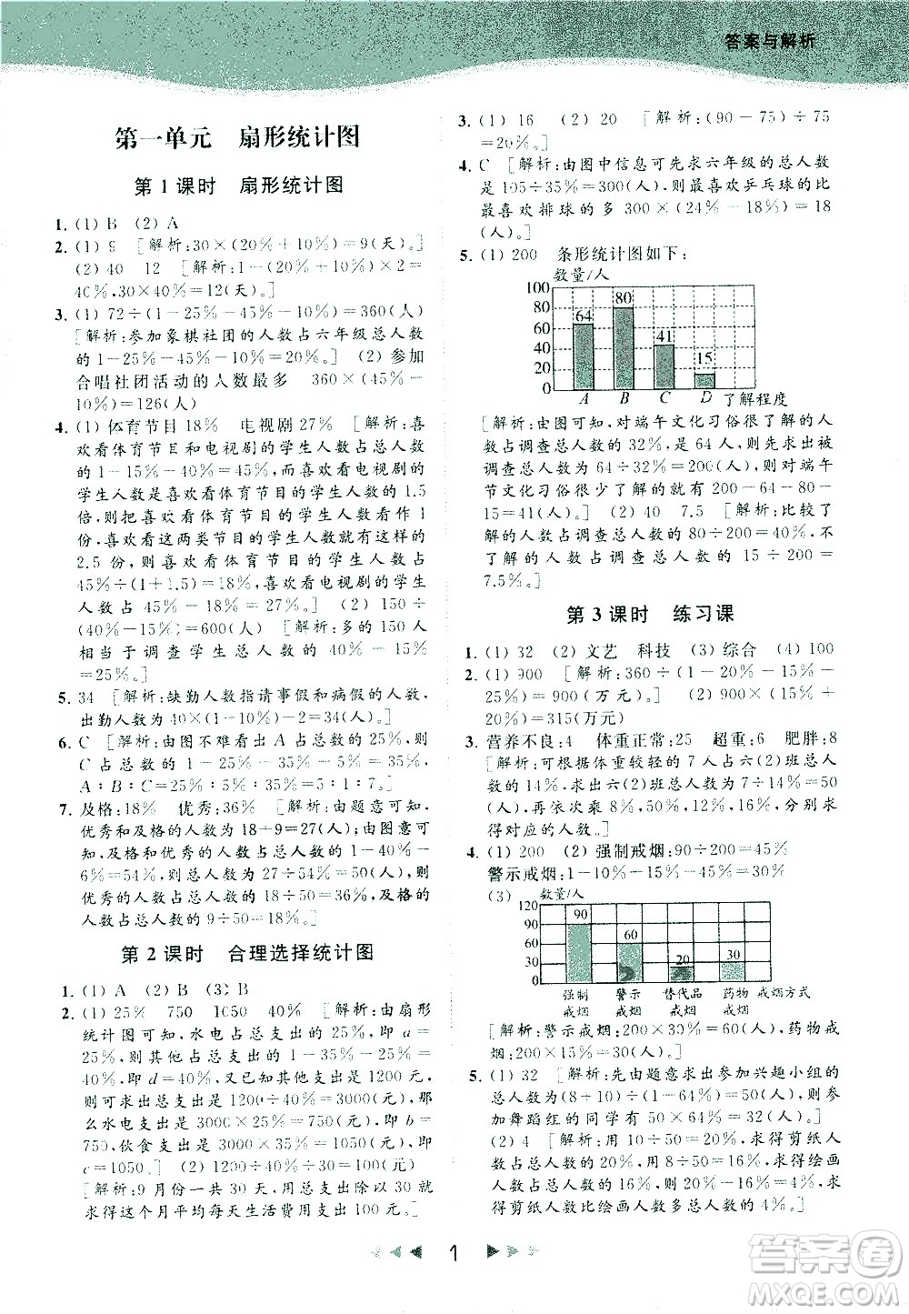 北京教育出版社2021春季亮點給力提優(yōu)課時作業(yè)本數(shù)學(xué)六年級下冊江蘇版答案