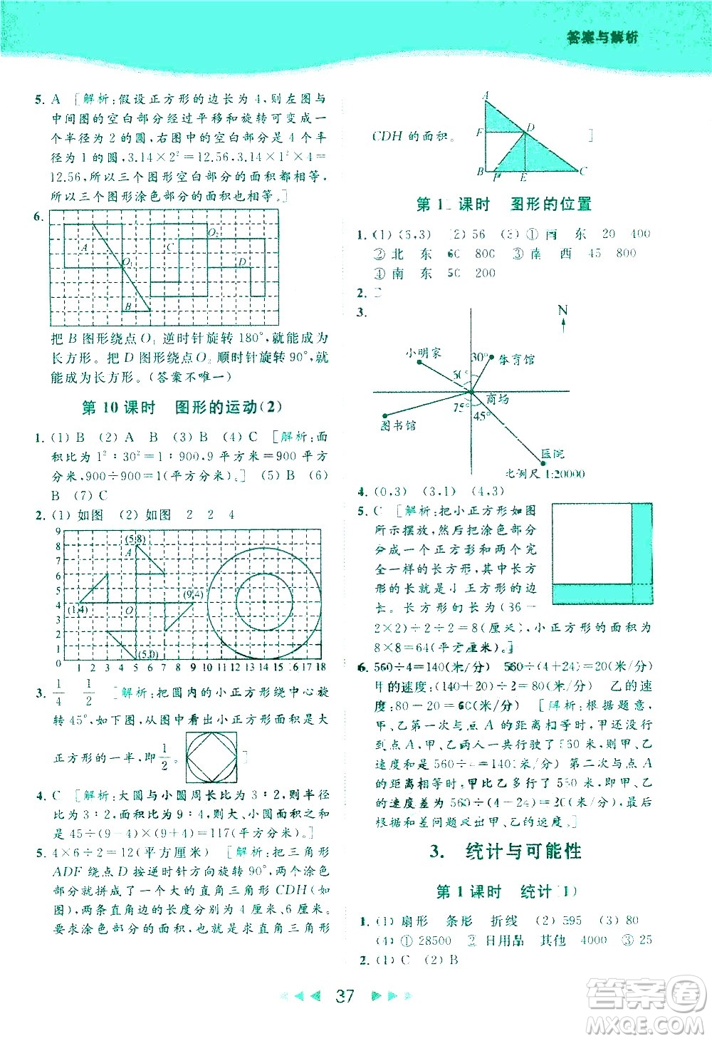 北京教育出版社2021春季亮點給力提優(yōu)課時作業(yè)本數(shù)學(xué)六年級下冊江蘇版答案