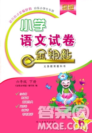 山東教育出版社2021金版小學(xué)語文試卷金鑰匙六年級(jí)下冊(cè)山東專用答案