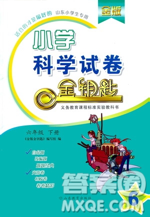 山東教育出版社2021金版小學(xué)科學(xué)試卷金鑰匙六年級下冊答案
