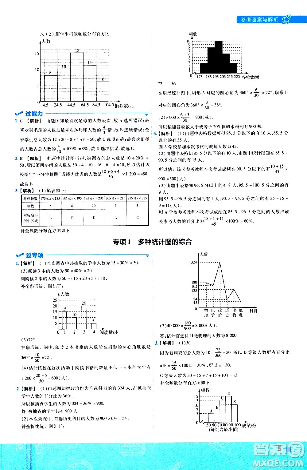 南京師范大學(xué)出版社2021版一遍過(guò)初中數(shù)學(xué)八年級(jí)下冊(cè)SK蘇科版答案