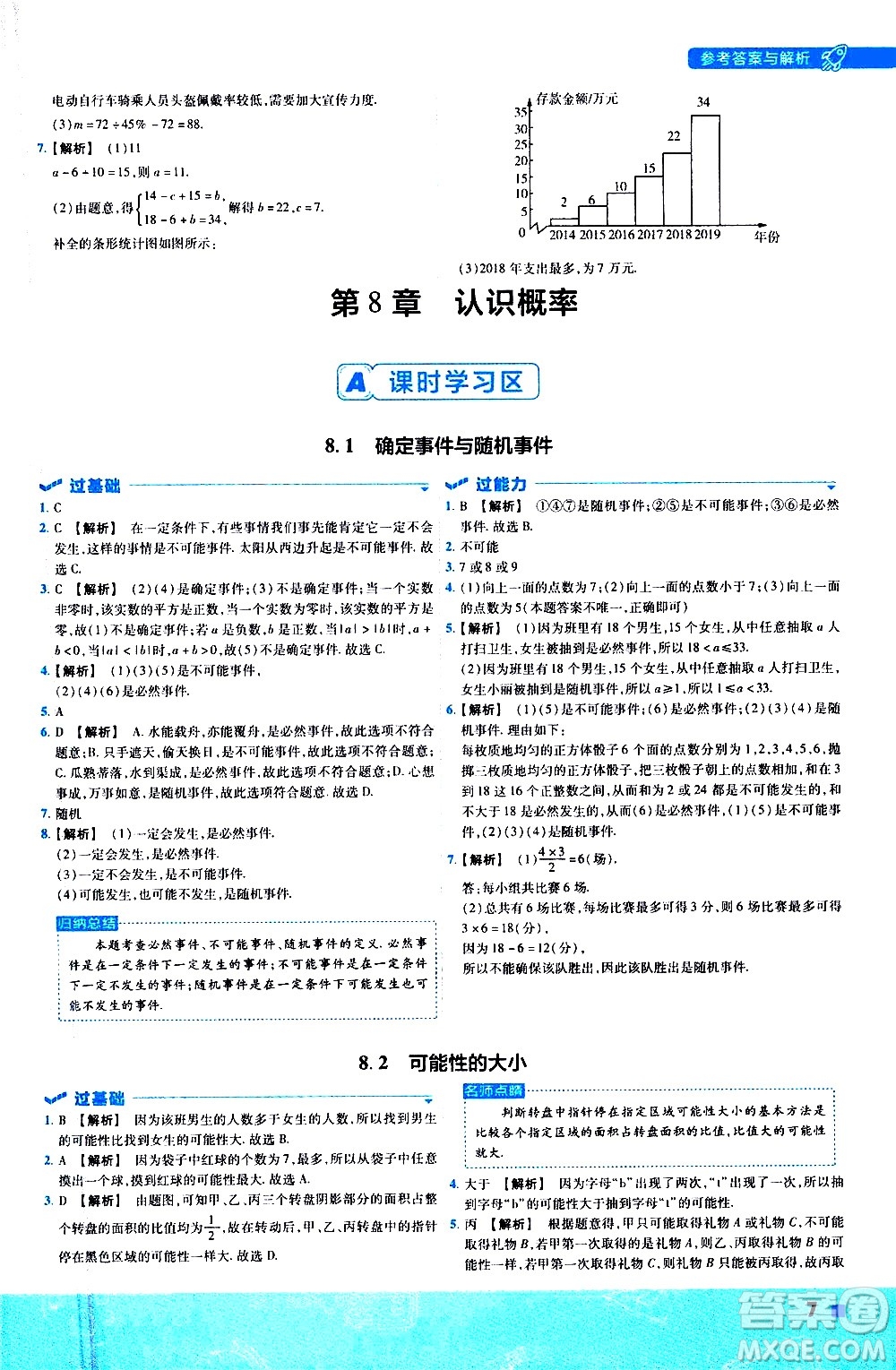 南京師范大學(xué)出版社2021版一遍過(guò)初中數(shù)學(xué)八年級(jí)下冊(cè)SK蘇科版答案