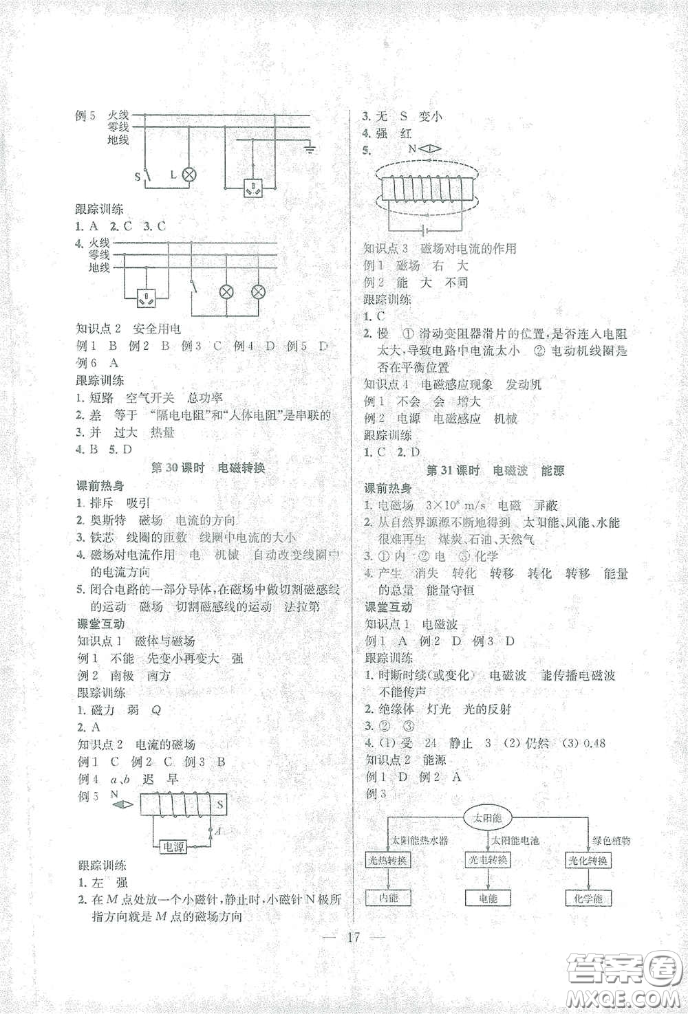 蘇州大學(xué)出版社2021金鑰匙1+1中考總復(fù)習(xí)物理國標江蘇版答案