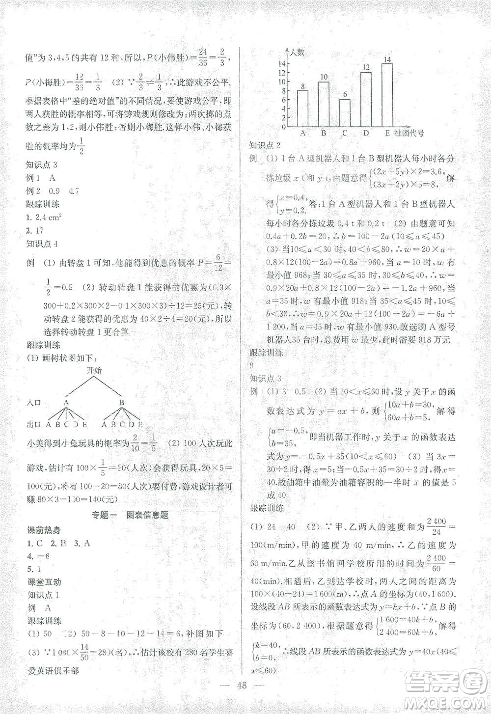 蘇州大學(xué)出版社2021金鑰匙1+1中考總復(fù)習(xí)數(shù)學(xué)國(guó)標(biāo)江蘇版答案