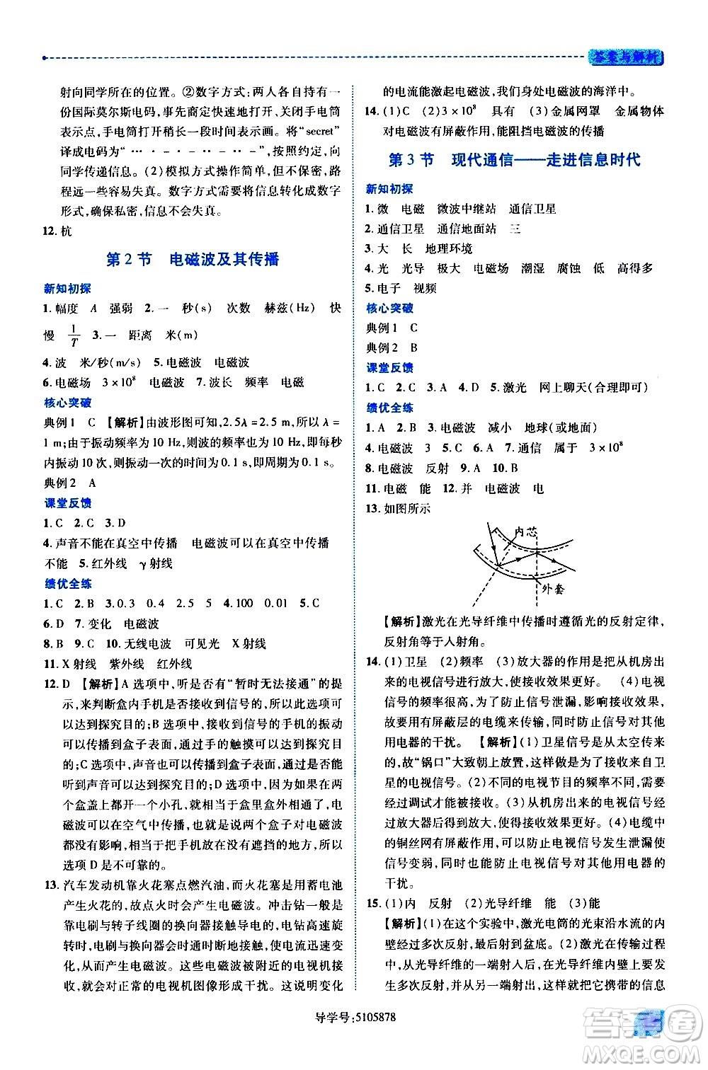 陜西師范大學出版總社有限公司2021績優(yōu)學案物理九年級下冊蘇科版答案