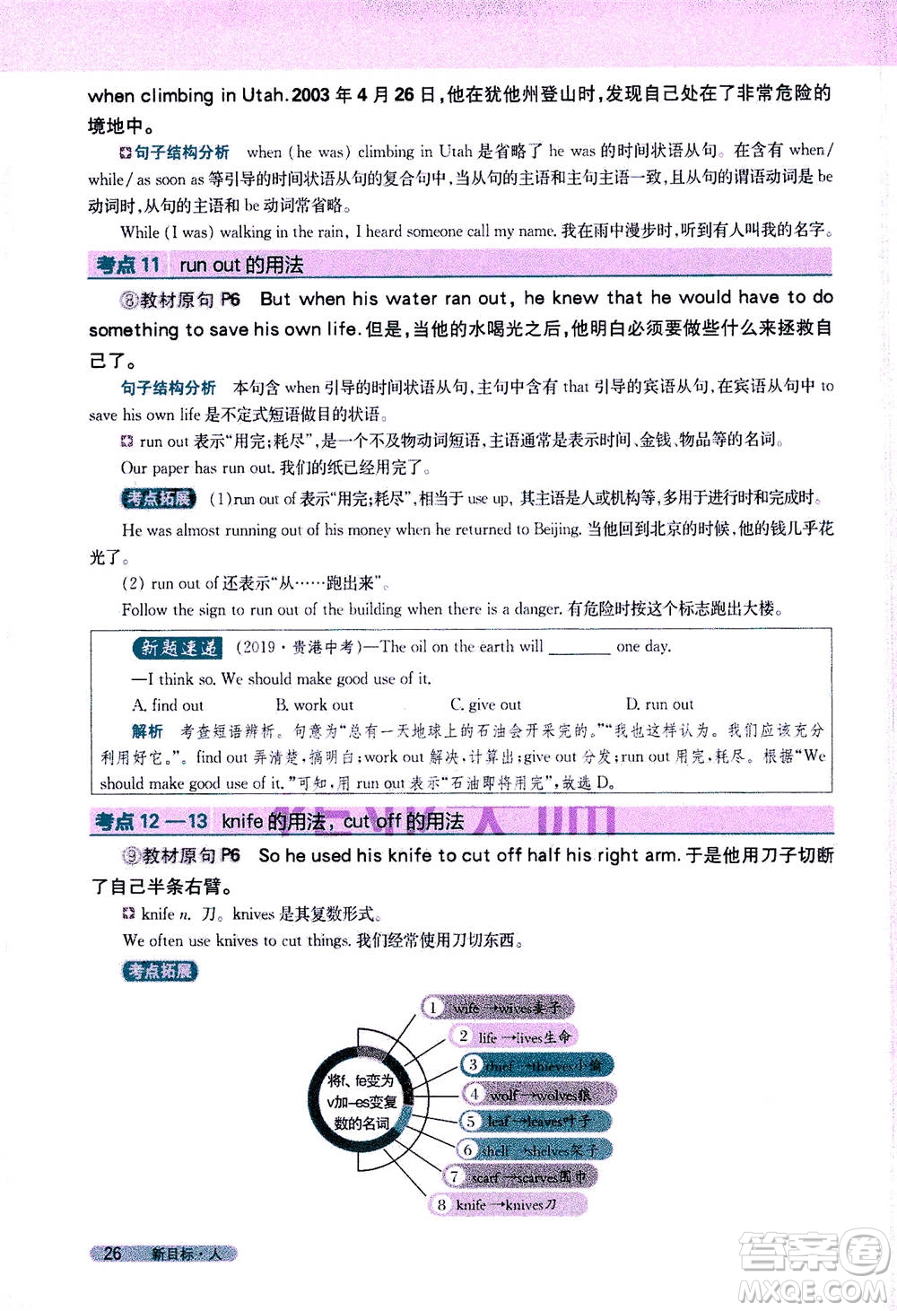 吉林人民出版社2021新教材完全解讀英語(yǔ)八年級(jí)下新目標(biāo)人教版答案