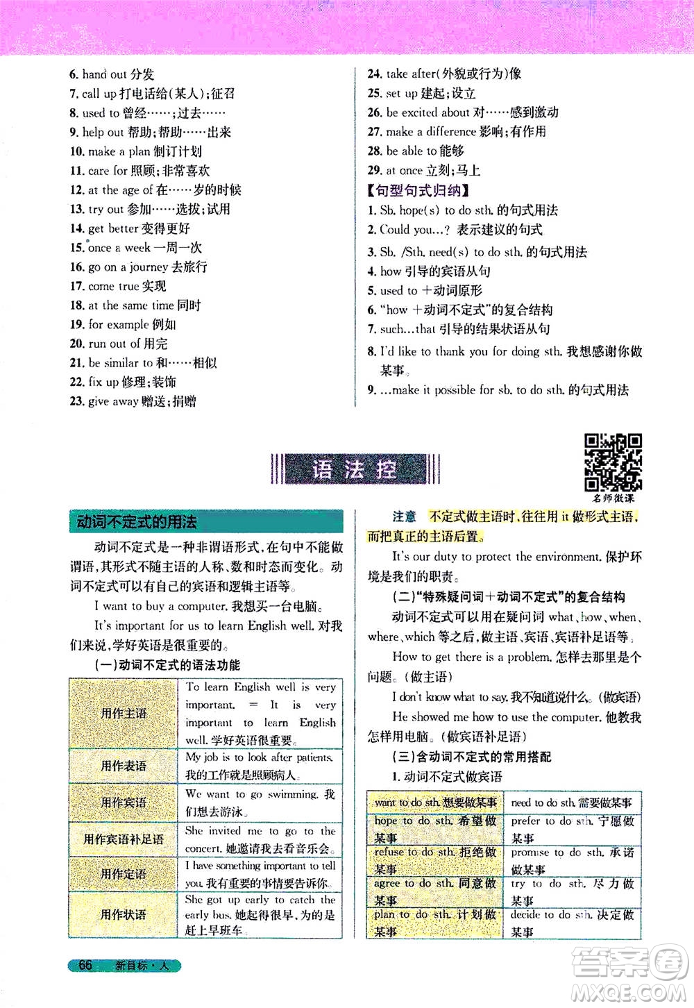吉林人民出版社2021新教材完全解讀英語(yǔ)八年級(jí)下新目標(biāo)人教版答案