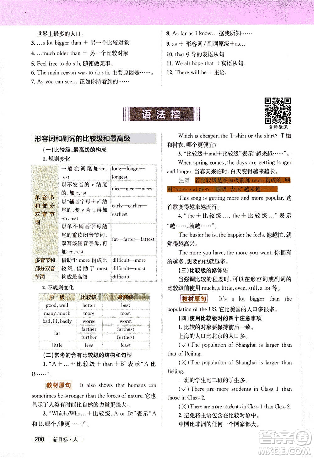 吉林人民出版社2021新教材完全解讀英語(yǔ)八年級(jí)下新目標(biāo)人教版答案