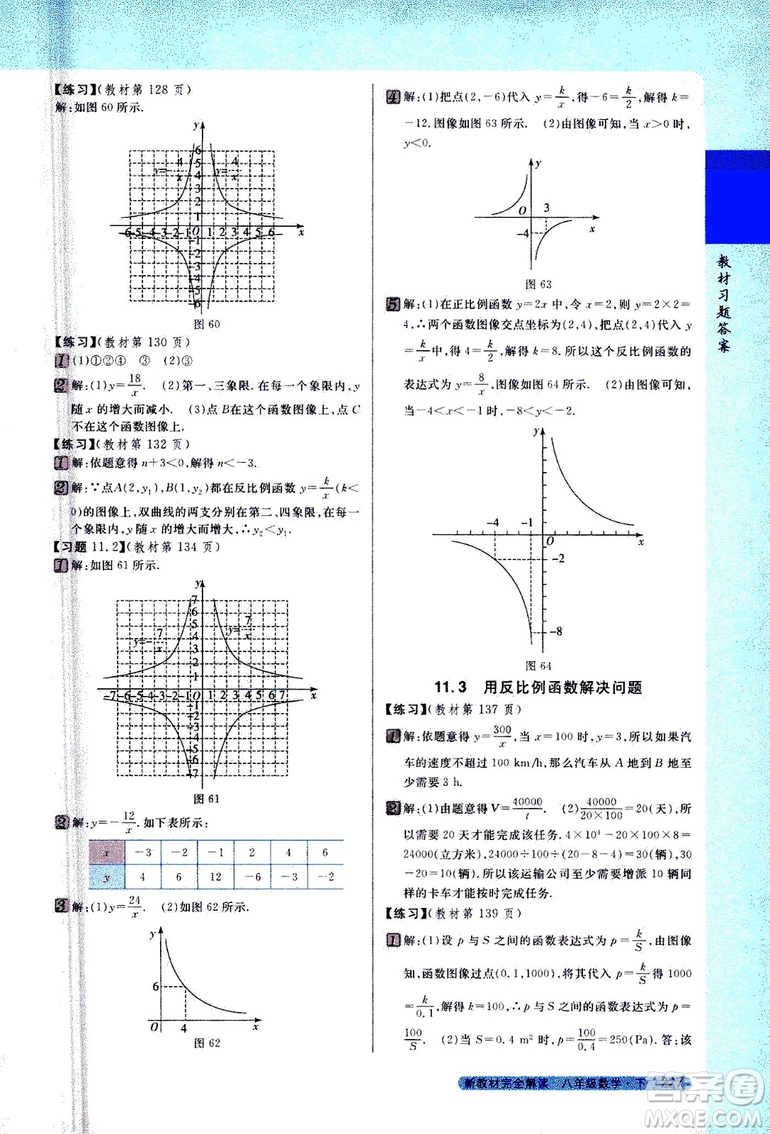 吉林人民出版社2021新教材完全解讀數(shù)學(xué)八年級(jí)下新課標(biāo)蘇科版答案