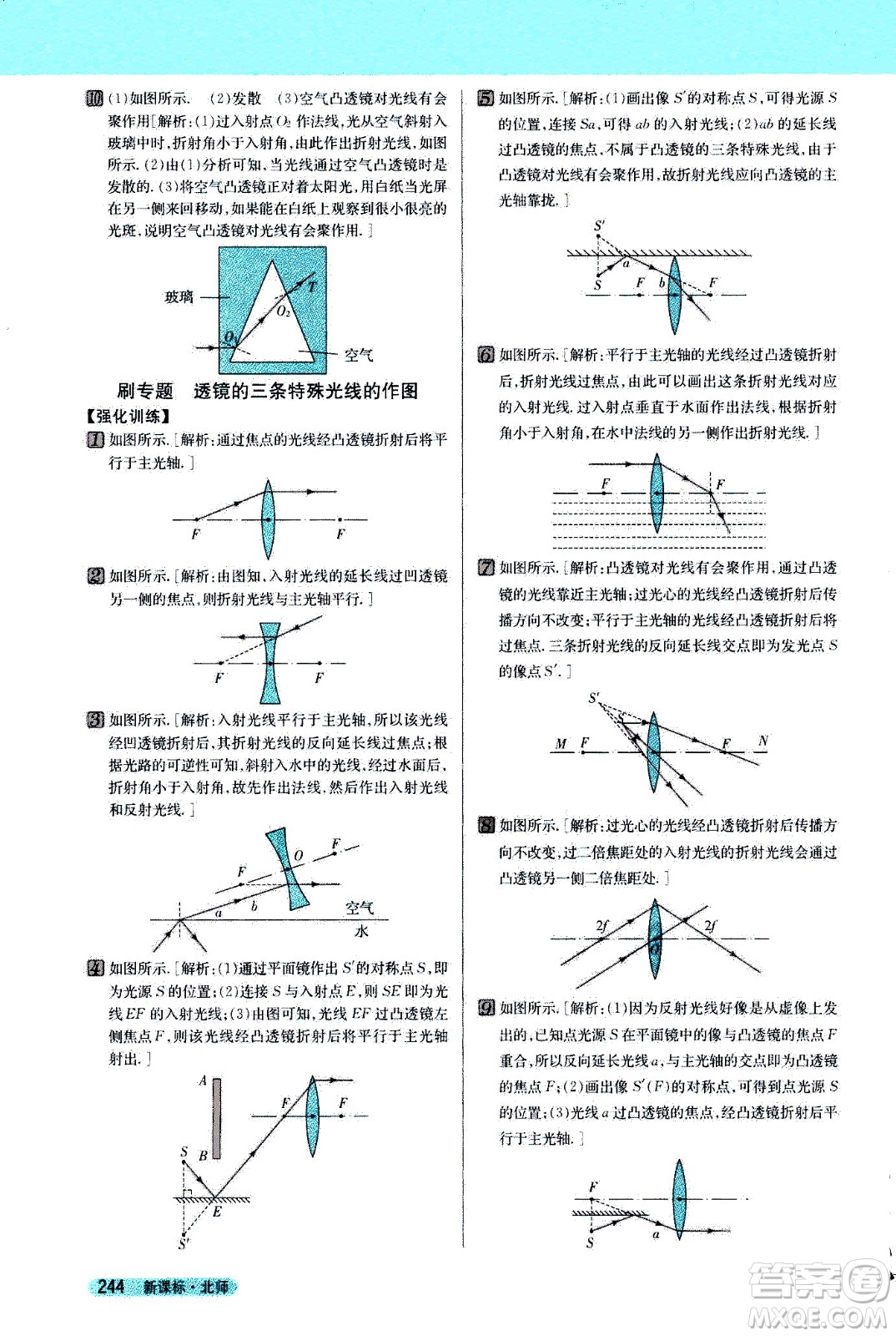 吉林人民出版社2021新教材完全解讀物理八年級下新課標(biāo)北師版答案