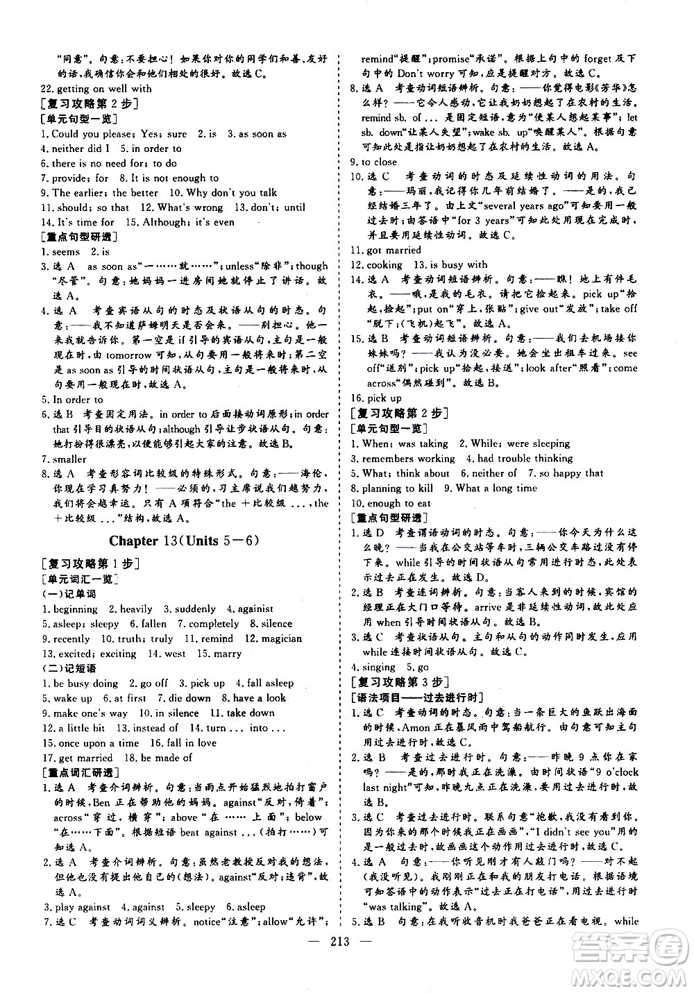 山東美術(shù)出版社2021新中考集訓(xùn)中考總復(fù)習(xí)英語九年級通用版答案