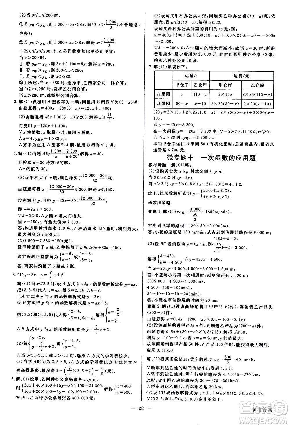 光明日?qǐng)?bào)出版社2021全效學(xué)習(xí)學(xué)案導(dǎo)學(xué)設(shè)計(jì)課時(shí)提優(yōu)數(shù)學(xué)八年級(jí)下冊(cè)RJ人教版B版答案