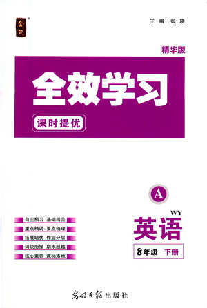 光明日報出版社2021全效學習課時提優(yōu)英語八年級下冊WY外研版A版答案