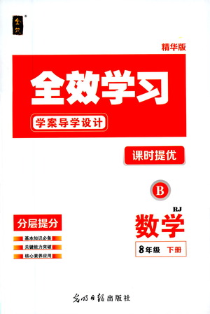 光明日?qǐng)?bào)出版社2021全效學(xué)習(xí)學(xué)案導(dǎo)學(xué)設(shè)計(jì)課時(shí)提優(yōu)數(shù)學(xué)八年級(jí)下冊(cè)RJ人教版B版答案