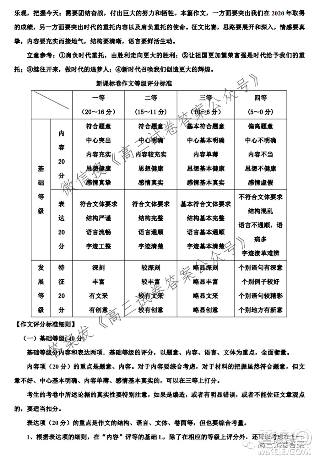 2021屆廣東省新高考高三5月衛(wèi)冕聯(lián)考語文試卷及答案