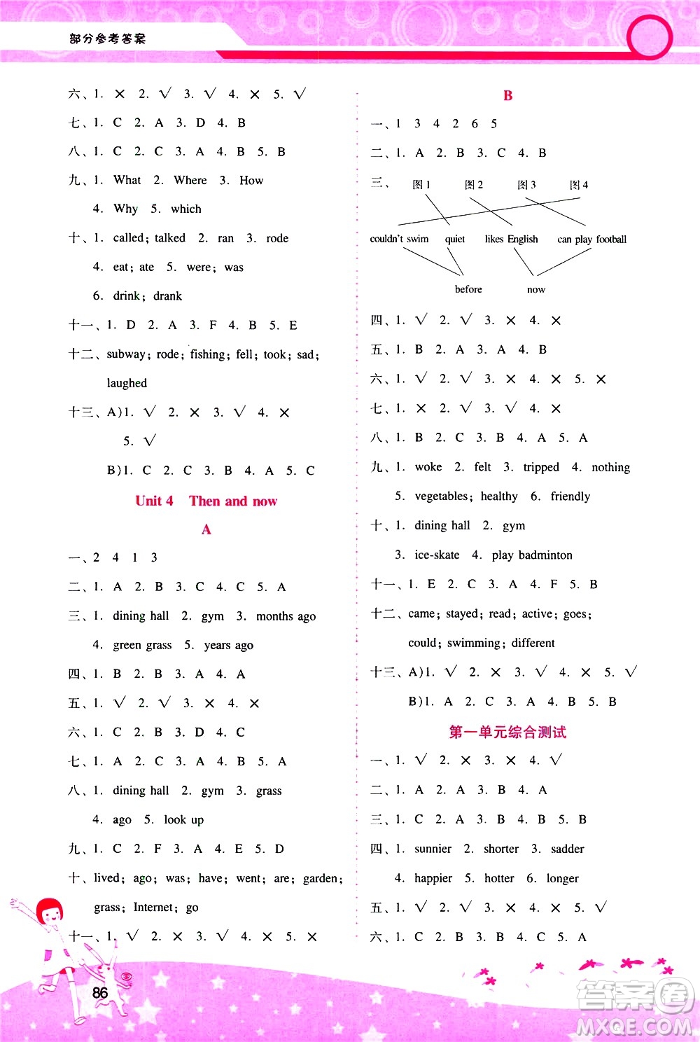 廣西師范大學出版社2021新課程學習輔導英語六年級下冊人教版答案