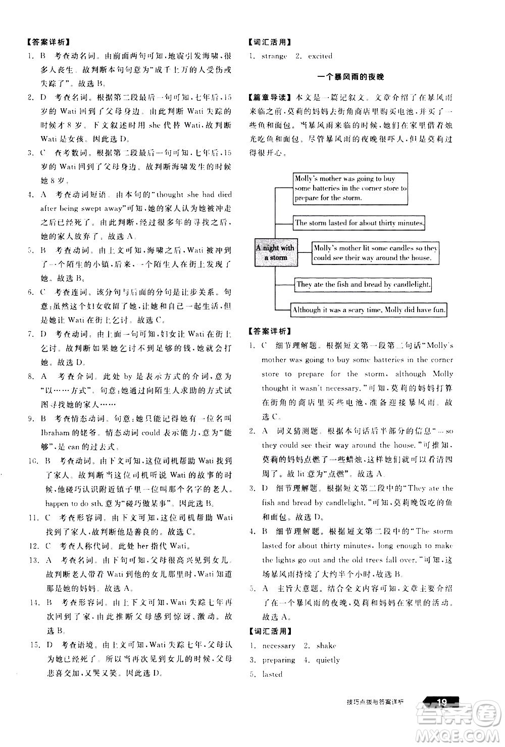 陽光出版社2021練就優(yōu)等生英語完形填空閱讀理解八年級(jí)下冊新課標(biāo)RJ人教版答案