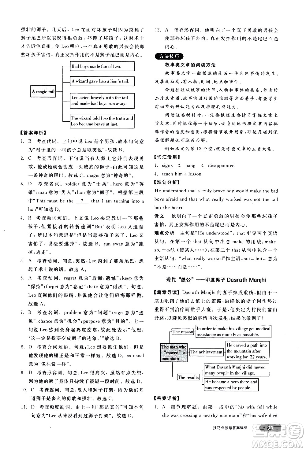 陽光出版社2021練就優(yōu)等生英語完形填空閱讀理解八年級(jí)下冊新課標(biāo)RJ人教版答案