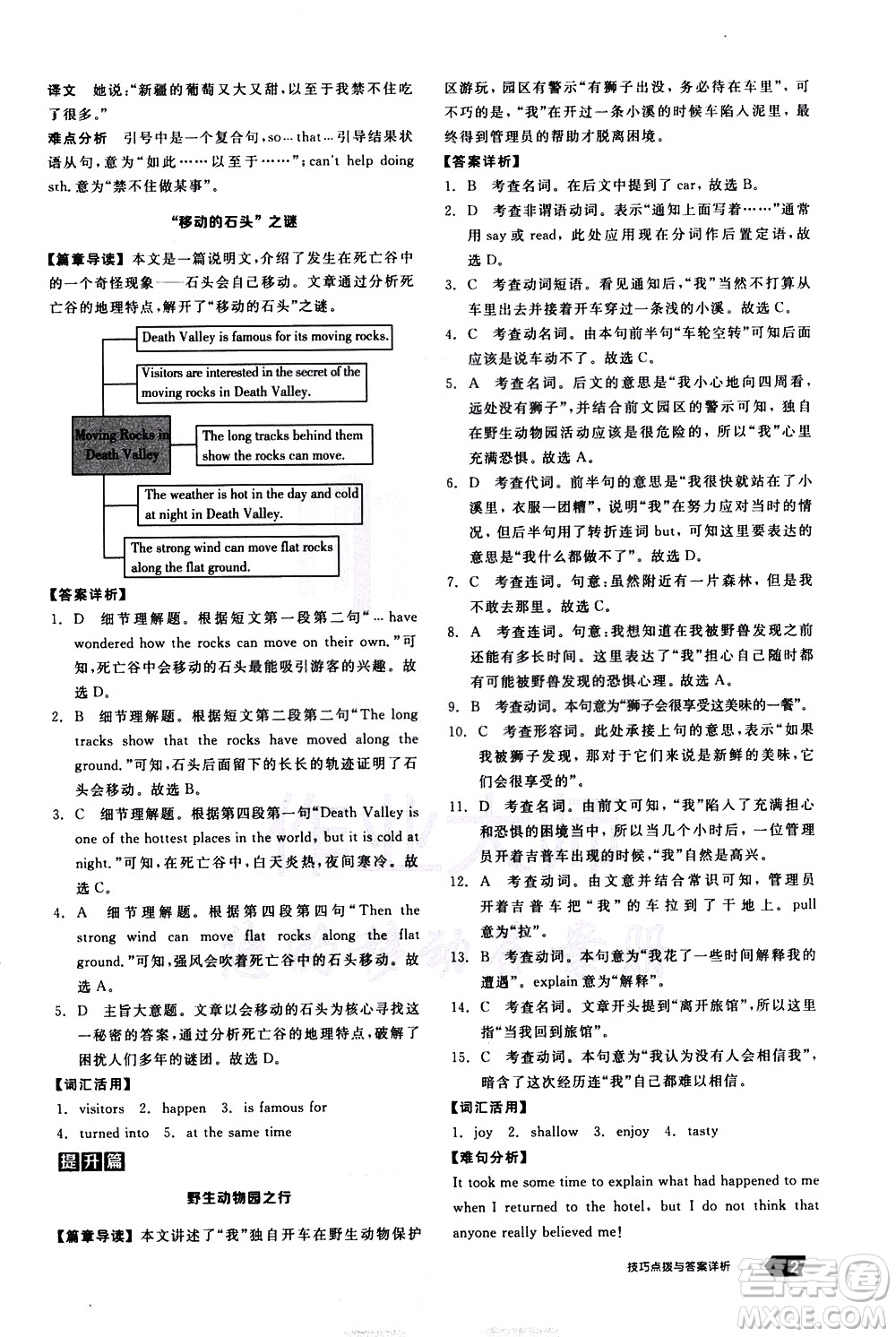 陽光出版社2021練就優(yōu)等生英語完形填空閱讀理解八年級(jí)下冊新課標(biāo)RJ人教版答案
